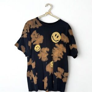Full Tilt Black and Tan Tie-Dye Tee